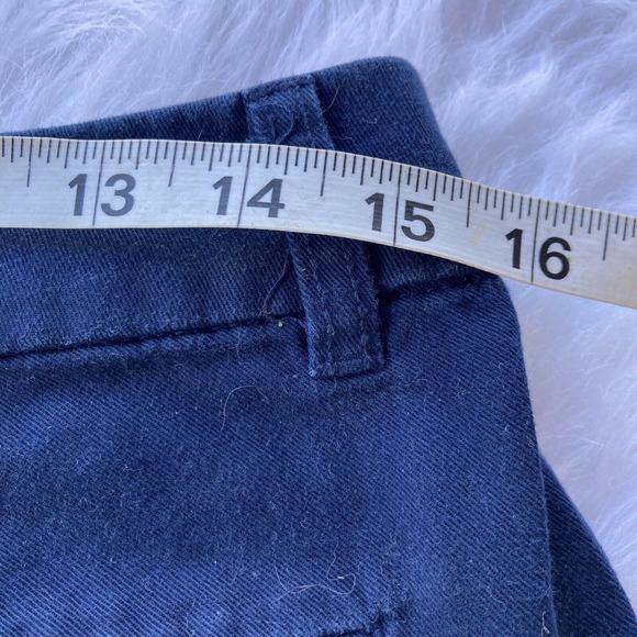 J. Crew Shorts Sz 4 Weathered Classic Twill City Fit Broken in Chino Navy Womens - Picture 7 of 10
